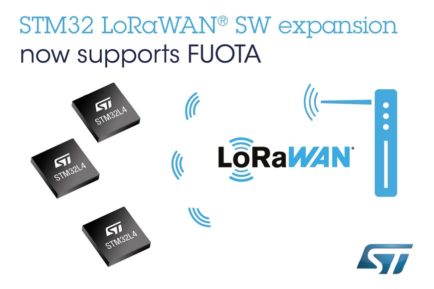 STMicroelectronics Adds Support for LoRaWAN® Firmware Update Over The Air in the STM32Cube Ecosystem